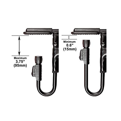 guzzie+Guss Perch Clip On Table Chair - Easy & Secure Setup for Travel (Including Restaurants, Picnics), at Home (Kitchen Islands, Dining Tables) with Machine Washable Fabric, Salt & Pepper (GG201SP)