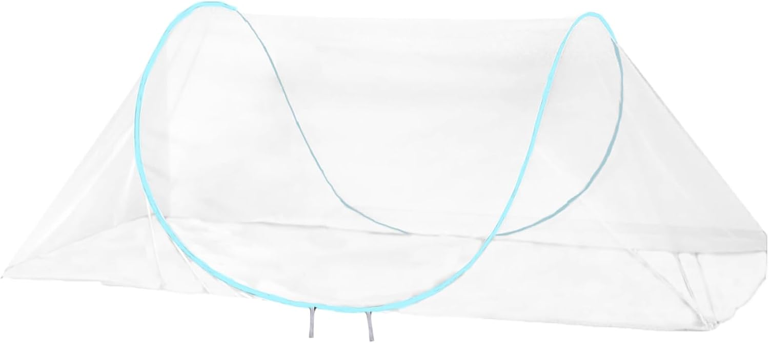 CMINGJ Large Pop Up Mosquito Tent, Portable Foldable Mosquito Net for Bed Camping Travel Patio (78 * 31 * 22inch) (Blue Adjustable Size)