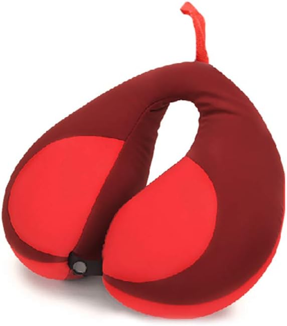 MOOB Travel Neck Pillow,Pillow for Baby Car Seat Comfortably Designed for Head, Neck, and Chin Support - Gifts for Toddler/Child/Kids,Yellow +Red-BubblyBeeBaby