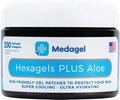 Hexagels Plus Aloe Vera - Advanced Healing Hydrogel Pads for Blister Prevention & Soothing Burn Care - Foot, Heel, Toe, & Ankle Protection, Pack of 200, 1-Inch Patches, Original Formula