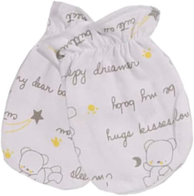 Unisex Baby Cotton Scratch Mittens For Newborn Baby Boys Girls Mittens Accessory 0-6 Months-BubblyBeeBaby