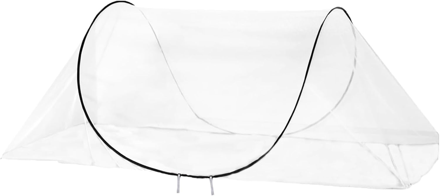 CMINGJ Large Pop Up Mosquito Tent, Portable Foldable Mosquito Net for Bed Camping Travel Patio，Mosquito Net for Adults Baby (78 * 39 * 27inch) (Black Adjustable Size)