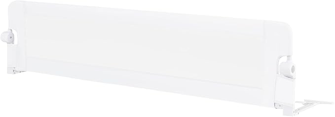 HONEY JOY Bed Rail for Toddlers, Extra Long, Foldable Portable Swing Down Safety Bed Guard Rail, Toddler Bed Rails for Crib, King Queen Full Twin Size Bed Mattress (White, 1 Pack, 71 Inch)-BubblyBeeBaby