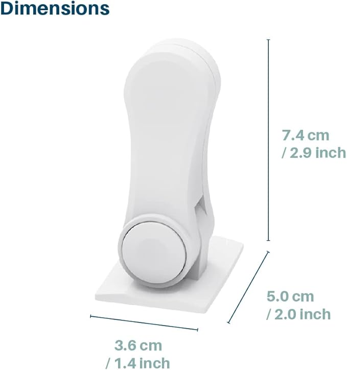 Inaya Child Proof Door Lever Lock, Baby Proofing Door Handle Lock, Minimalist Design, 3M Adhesive & No DrillingNeed, Child Safety Door Handle Locks (2 Pack)-BubblyBeeBaby