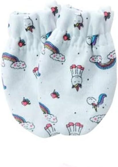 Unisex Baby Cotton Scratch Mittens For Newborn Baby Boys Girls Mittens Accessory 0-6 Months-BubblyBeeBaby