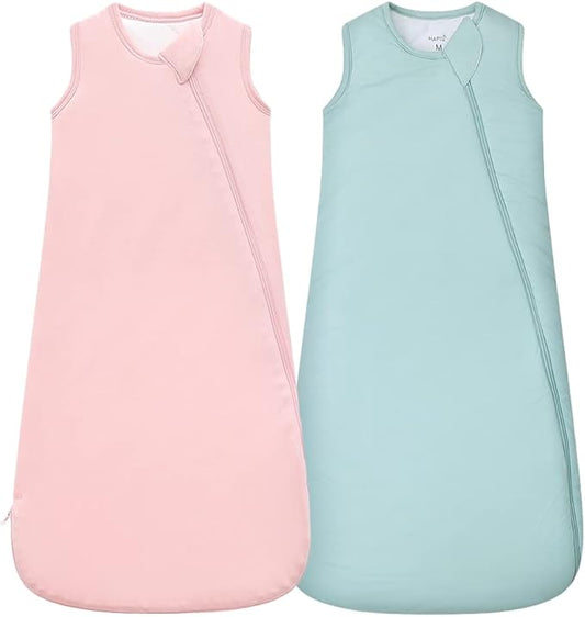 HAPIU Unisex Rayon Made from Bamboo Baby Sleep Sack TOG 1.0, 2-Way Zipper YKK, Wearable Blanket Baby-BubblyBeeBaby