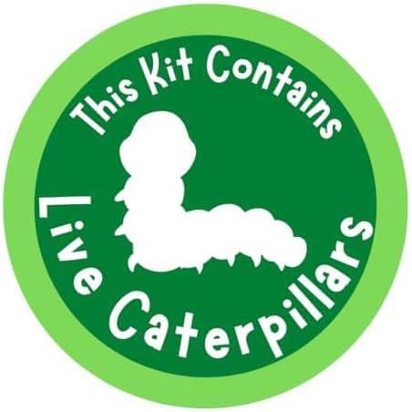 Insect Lore Butterfly Garden Kit - 5 Live Baby Caterpillars, Habitat, Feeder, Chrys-A-Lid Log, STEM Journal Included - Grow, Raise and Release Painted Lady Butterflies-BubblyBeeBaby