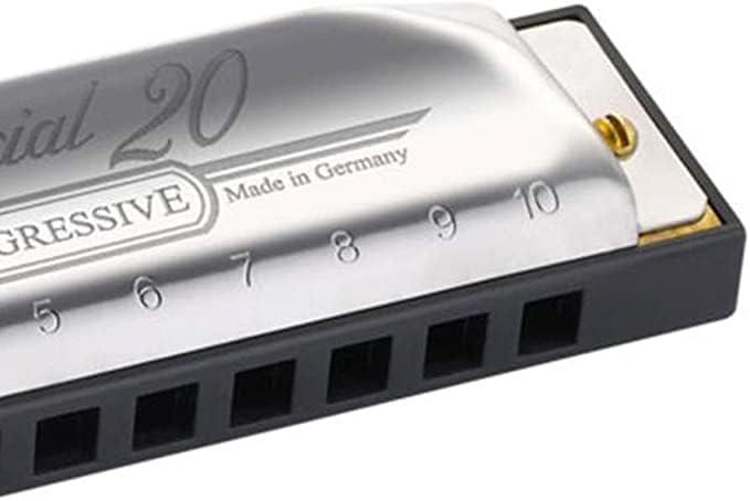 Hohner Special 20 Harmonica - Key of E Flat Bundle with Carrying Case, Pouch, Online Manual, and Austin Bazaar Polishing Cloth-BubblyBeeBaby