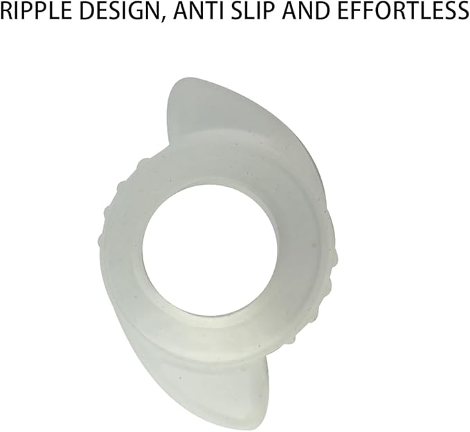 2 Pack door knobs cover,Door Handle Extension, Soft Rubberized Doorknob Extension, Converts Knob Style Doors to Handles for Easy Accessibility, Door knob Grips Fits Door Knobs (Transparent-2 PCS)-BubblyBeeBaby