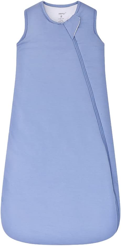 HAPIU Unisex Rayon Made from Bamboo Baby Sleep Sack TOG 1.0, 2-Way Zipper YKK, Wearable Blanket Baby-BubblyBeeBaby