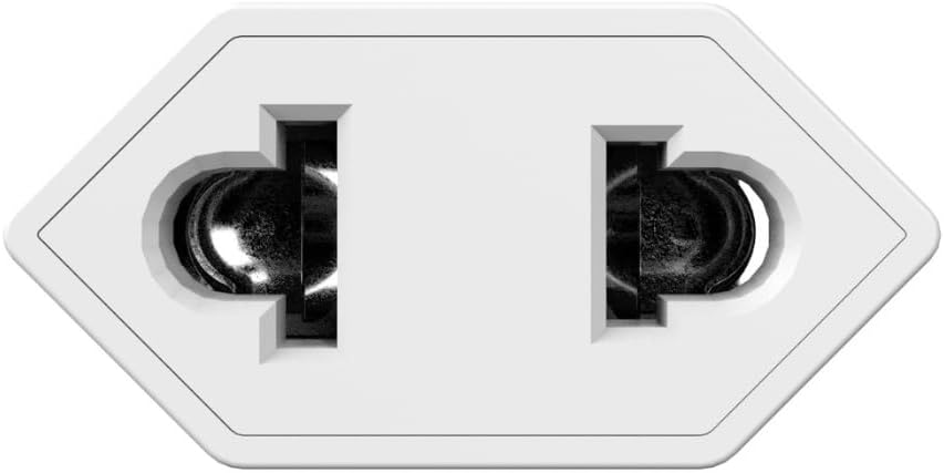 Ceptics European Travel Plug Adapter – Converts USA to EU, Asia and Italy Outlet – Type A to Type C converter - Use in Germany, Spain, & More - 6-Pack