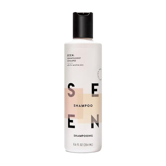 SEEN Shampoo - Scented - Non-Comedogenic & Sulfate-Free Hair Shampoo- Dermatologist-Developed - Safe for Sensitive & Acne Prone Skin-BubblyBeeBaby