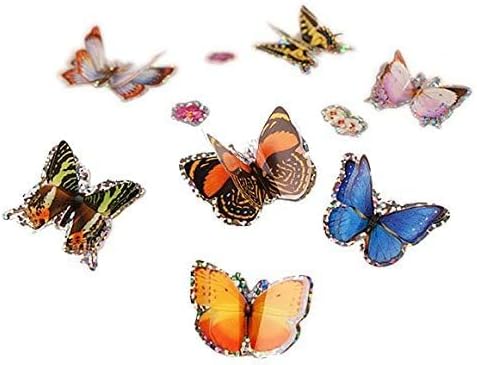 Insect Lore Butterfly Garden - 8" Habitat with 5 Live Baby Caterpillars - Includes Life Cycle Figurines, Stickers, Wind up, Mini Habitat | Birthday or Teacher Gift Set-BubblyBeeBaby