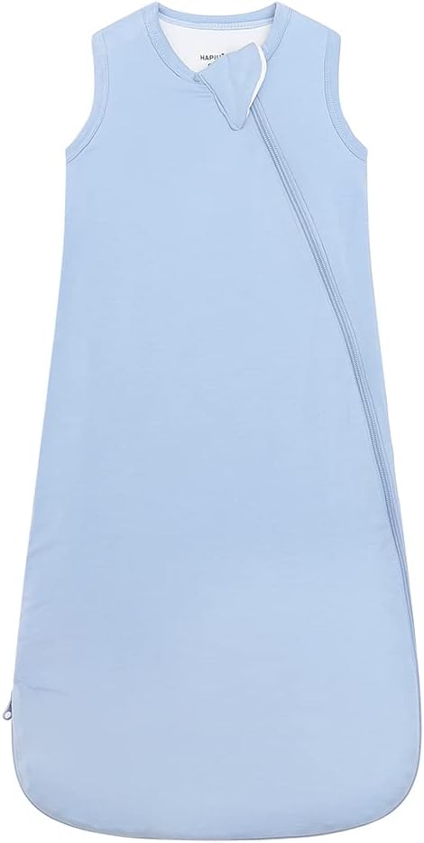 HAPIU Unisex Rayon Made from Bamboo Baby Sleep Sack TOG 1.0, 2-Way Zipper YKK, Wearable Blanket Baby-BubblyBeeBaby