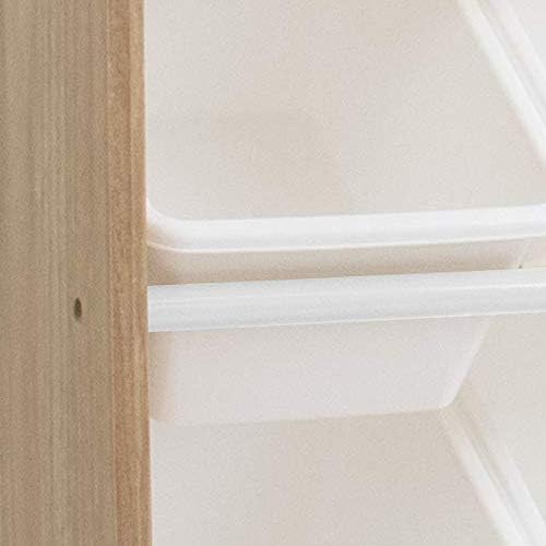 Humble Crew Supersized Toy Storage Organizer with 16 Removable Bins, Natural/White – Large Toy Storage for Toddlers Ideal for Kids' Rooms, Playrooms, and Nurseries - Modern Toy Bins for Kids-BubblyBeeBaby