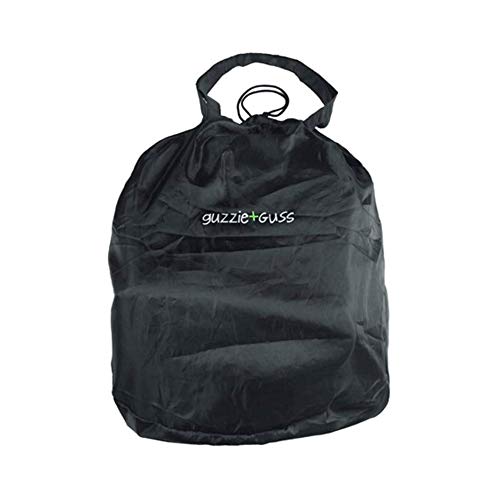 guzzie+Guss Perch Clip On Table Chair - Easy & Secure Setup for Travel (Including Restaurants, Picnics), at Home (Kitchen Islands, Dining Tables) with Machine Washable Fabric, Salt & Pepper (GG201SP)