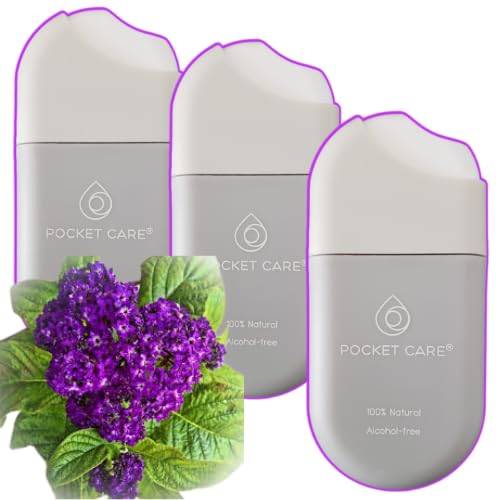 POCKET CARE | 3 Pack Verbena Scented Hand sanitizer Spray 15 ml - Spray for Hands | Organic Moisturizing Spray | Travel Size - Travel Accessories | 100% natural (Lemon Verbena)