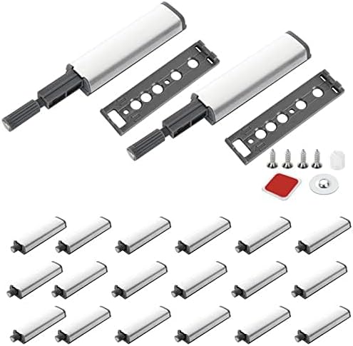 20Pack Push to Open Door Catch, Heavy Duty Touch Latch, Magnetic Push Latches Kitchen Door Push Release Latch for Cabinet for Kitchen Closet Door Closing & Drawer Closure Pop Out-BubblyBeeBaby