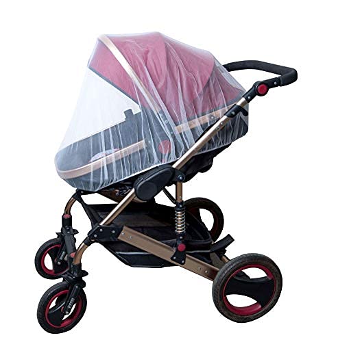 Enovoe Baby Mosquito Net for Stroller - Durable Cover for Cribs, Bassinets, Playards, Brown-BubblyBeeBaby