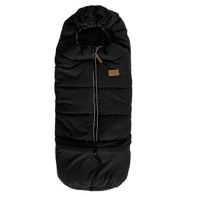 funlife Universal Stroller Bunting Bag for 0-5T with Length Extension,Ultra Soft Waterproof Outdoor Sleeping Bag with Hoodie,Warm Winter Stroller Blanket for Infant Toddler-BubblyBeeBaby