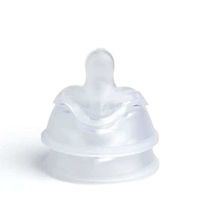Herobility Double Anti-Colic Silicone Nipples, Baby Bottle Teats, Breast Like Shaped Nipples - Fits Herobility's & Eco Baby Bottles | Pack of 2 (Small Size)-BubblyBeeBaby
