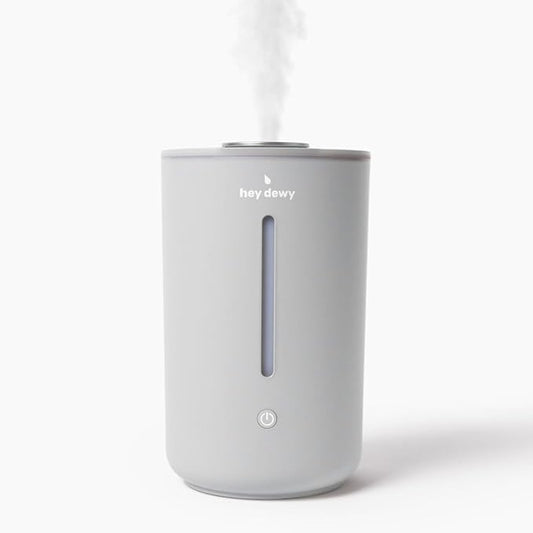 Hey Dewy Wellness Humidifier - for home, office, bathroom spa, or bedroom, with cool utrasonic mist hydration (Slate)-BubblyBeeBaby