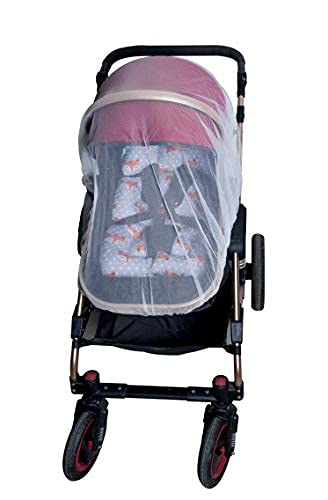Enovoe Baby Mosquito Net for Stroller - Durable Cover for Cribs, Bassinets, Playards, Brown-BubblyBeeBaby