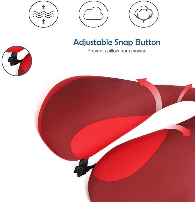 MOOB Kids Pillow for Car Seat Kids Travel Neck Pillow U-Shape Protection Headrest Air Cushion Child Car Seat Pillow-BubblyBeeBaby