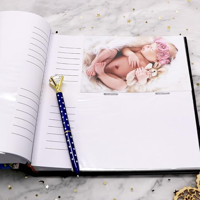 Holoary Photo Album 4x6 200 Photos Two Pictures Per Page, Memo Writing Area for Each Pocket, 200 Pockets 4”x6”, Printed Book Cover Travel Design Natural Beach Vacation Honeymoon Memories-BubblyBeeBaby