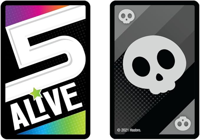 Hasbro Gaming 5 Alive Card Game, Fast-Paced Game for Kids and Families, Easy to Learn, 2 to 6 Players, Fun Summer Activities, Vacation Travel Essentials, Ages 8+-BubblyBeeBaby