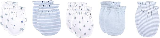 5 Pairs Baby Not Scratch Mittens 0-6 Months New Born Boy Girl Gloves Cute Infant Accessories-BubblyBeeBaby