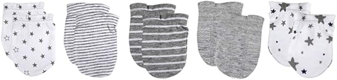 Unisex Baby Cotton Scratch Mittens For Newborn Baby Boys Girls Mittens Accessory 0-6 Months-BubblyBeeBaby