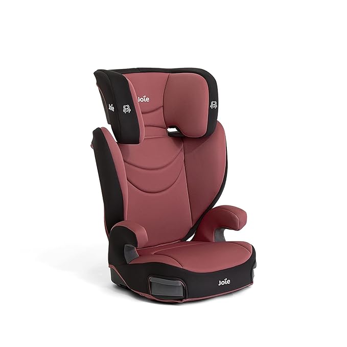 Joie Basil Highback and Backless Booster Car Seat for Big Kids 4 to 12 Years Old, Lightweight 2-in-1 Design (Crimson)-BubblyBeeBaby