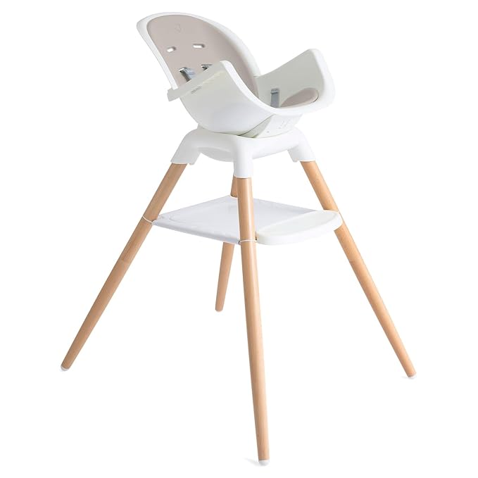 Joie Chai Multi-Mode Highchair - European Beech Wood, Convertible, 9+ Modes, Birth up to 60 lb. (Walnut)-BubblyBeeBaby