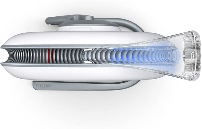 IQAir Atem Desk Air Purifier for Home, Office, Desktop, Small Room up to 150 sq ft, HyperHEPA Filter for Bacteria, Viruses, Allergens, Pets, Asthma, Pollen, Dust, Swiss Design, Made in Germany, White-BubblyBeeBaby