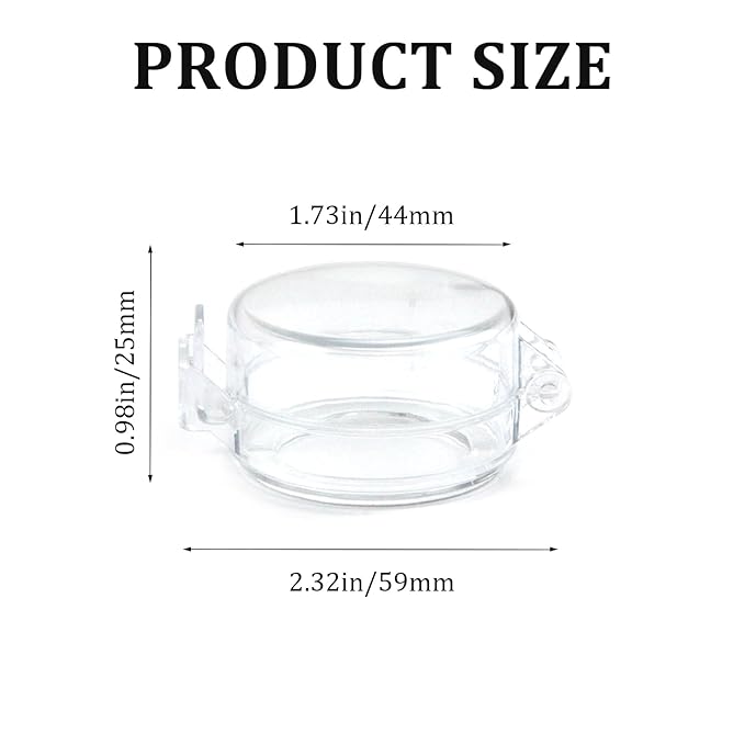 2 Pack Deadbolt Child Safety Lock Cover - Child Proof Deadbolt Cover & Door Knob Protector, Deadbolt Lock Cover for Kids, Prevents Accidental Locking (Fits Standard Locks) (Transparent)-BubblyBeeBaby