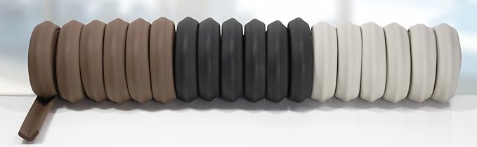 Kidkusion Baby Proof Edge Guards for Safety | Made in The USA | 6 Feet | Soft Gray | Edge Protectors for Furniture, Tables, Fireplaces | Heavy Duty Tape Included-BubblyBeeBaby
