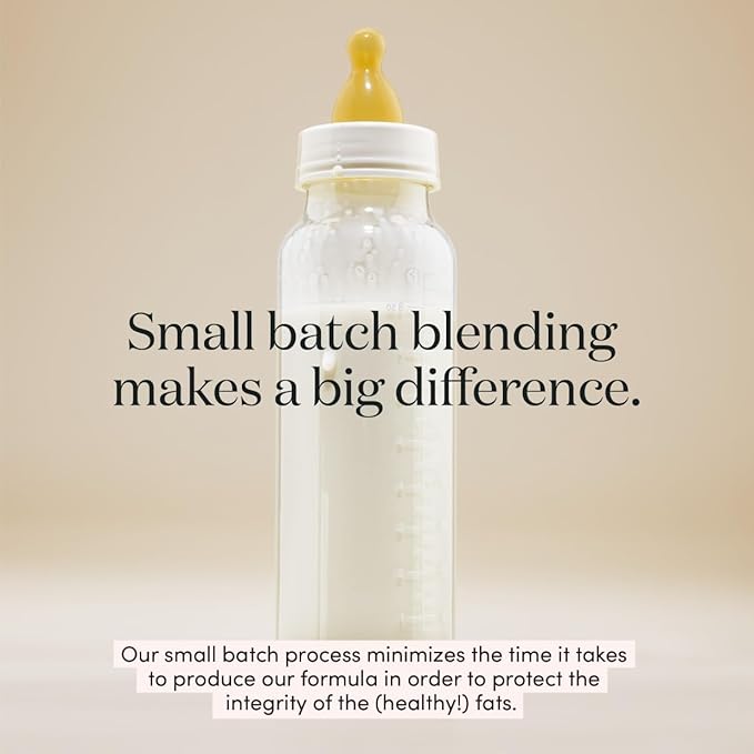 Infant Formula Powder for Infants 0-12 Months, Made With Organic Whole Milk, Clean Label Project Certified, Closest-to-Breast Milk Baby Formula Patented Protein Blend, 24 Ounce (Pack of 4)-BubblyBeeBaby