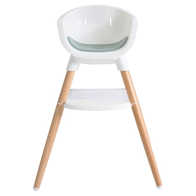 Joie Chai Multi-Mode Highchair - European Beech Wood, Convertible, 9+ Modes, Birth up to 60 lb. (Mist)-BubblyBeeBaby