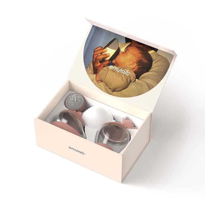 Baby Bottle Starter Kit Includes 2 Bottles 2 Nipples 2 Caps 2 Lids 2 Responsive Flow Valves, Cleaning Brush - Medium - Shape 2-RFV-BubblyBeeBaby