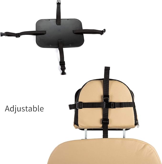 Baby Car Mirror Most Stable Backseat Mirror with Premium Matte Finish,Ultra High Definition PMMA Material, Secure and Shatterproof,Black-BubblyBeeBaby