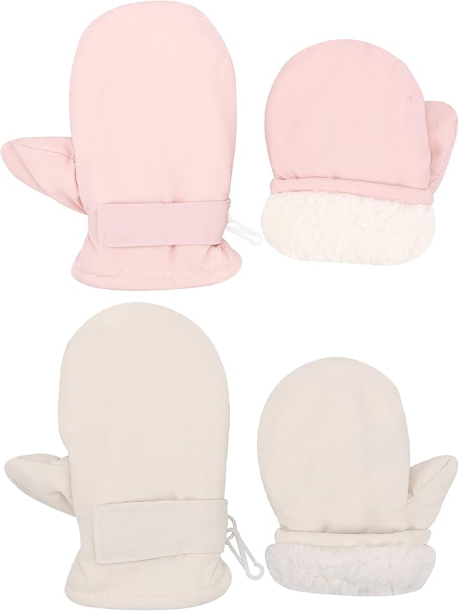 Toddler Gloves Kids Mittens Winter Warm Lined Fleece Gloves Waterproof Snow Baby Mitten for Boys Girls-BubblyBeeBaby