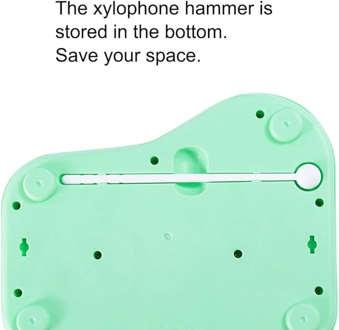 2 in 1 Baby Piano Xylophone for Toddlers 1-3 Years Old, 8 Multicolored Key Keyboard Baby Xylophone Piano, Preschool Educational Musical Learning Instruments Toy for Baby Kids Girls Boys-BubblyBeeBaby