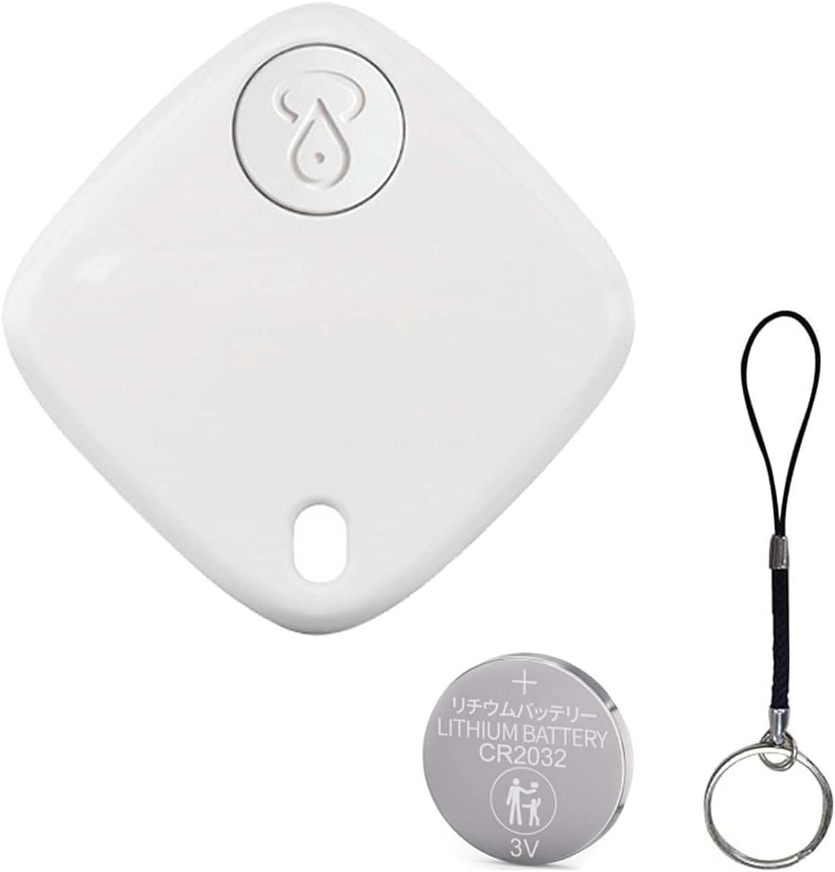 Bluetooth Tracker Keys Finder and Item Locator (iOS Only); Up to 200 ft Find Nearby, Phone Finder, Replaceable Battery, Suitable to Track Keys/Backpacks/Luggage/Suitcases. 1-Pack