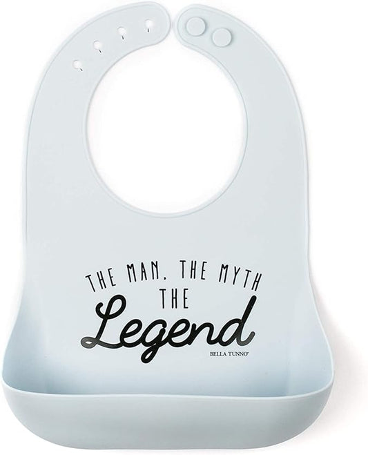 Baby Bib for Eating by Bella Tunno, Waterproof Silicone Bib with Large Food Catcher, Adjustable Fit for Babies 4-12 months & Toddlers 1-3 Years, Boys & Girls, Lil Hangry-BubblyBeeBaby