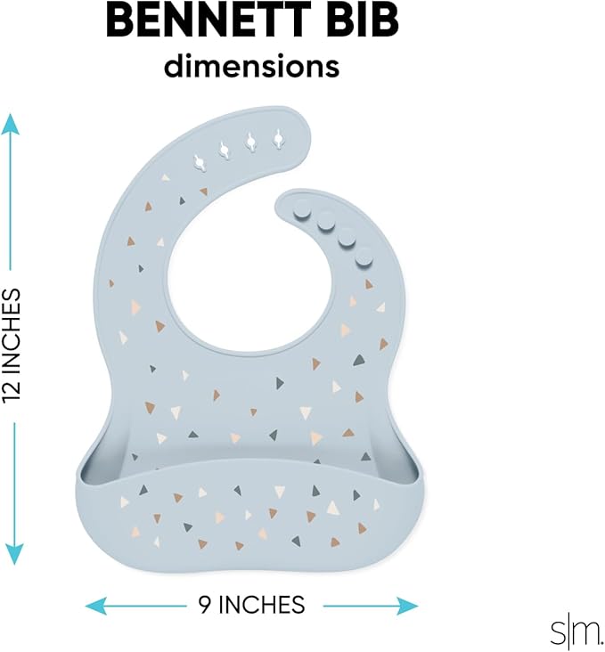 Simple Modern Silicon Bib Toddler food bib-BubblyBeeBaby