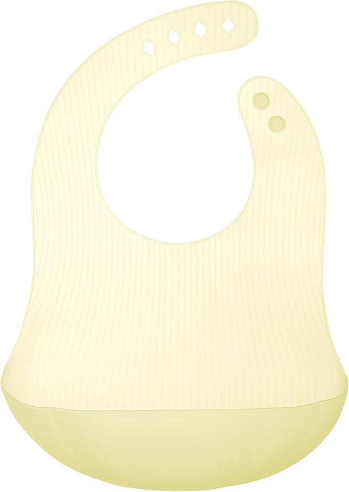 Olababy Fold N Go Silicone Baby Bib w Travel Case | Lightweight Design Eases Pressure Bruising for Infants & Toddlers-BubblyBeeBaby