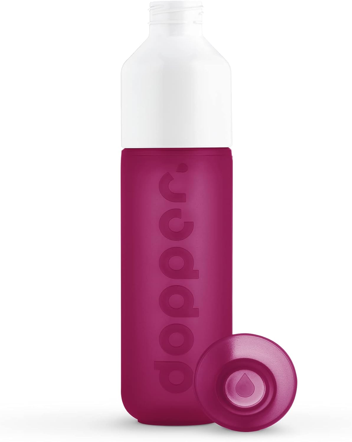 Preserve Dopper Water Bottle, 15.25 Ounce, Funky Fuchsia