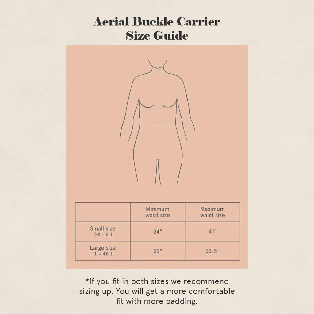 WildBird - Aerial Carrier - 7 to 45 lbs - for Moms, Dads & Caregivers - 100% Natural European Linen Fibers - Versatile & Adjustable - Large Size - Acadian Fabric