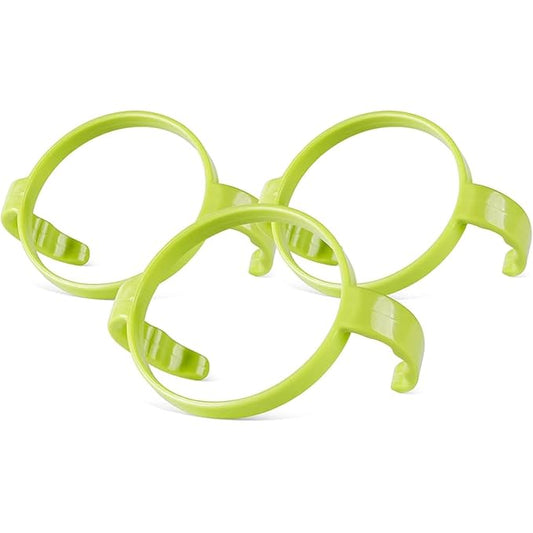 Botabee Baby Bottle Handle Grip for Comotomo 5 Ounce and 8 Ounce Silicone Bottles - Pack of 3 (Green)-BubblyBeeBaby